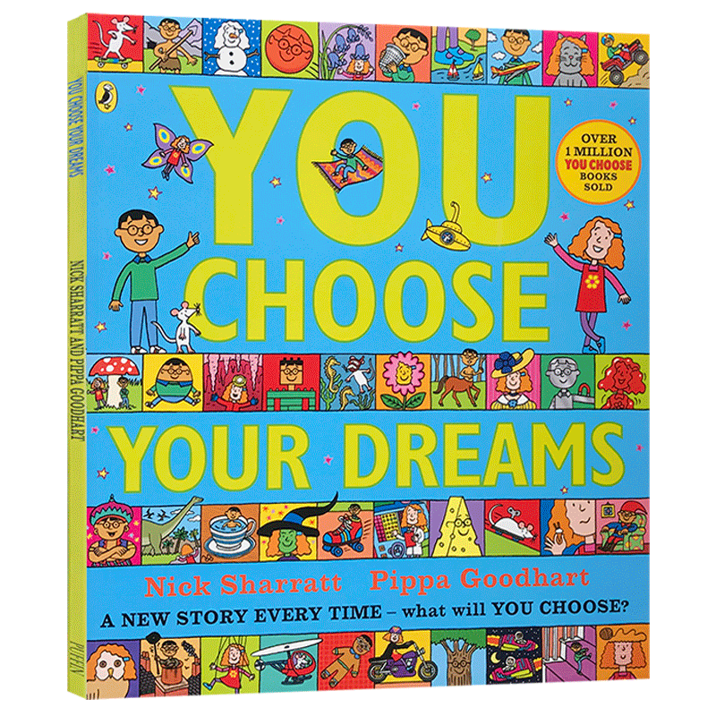 英文原版You Choose Your Dreams你选择儿童早教益智启蒙绘本图画书读物名家Nick Sharratt想象力激发低幼儿童的想象力6-9岁