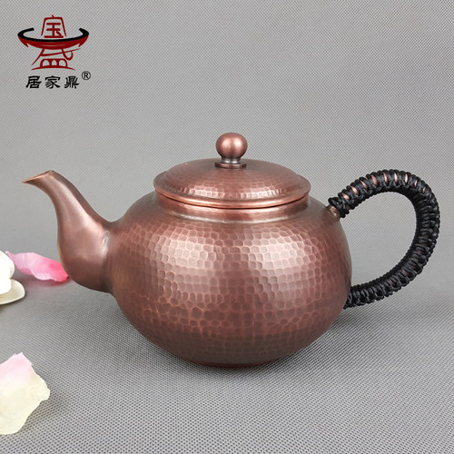 纯手工紫铜加厚功夫茶具