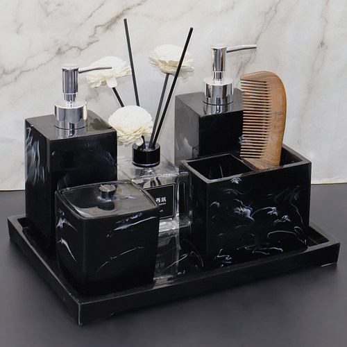 北欧酒店洗手液瓶大理石卫浴