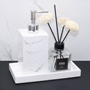 欧式 树脂 卫浴洗漱用品套件样板房浴室摆件洗手液瓶子香薰托盘套装