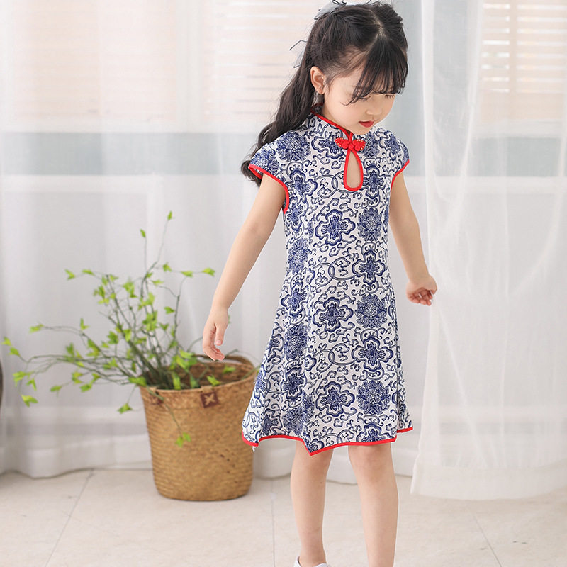 新中式女童旗袍裙儿童汉服国风