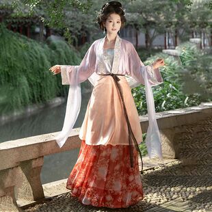 原创绝美宋制汉服2025新款复原仕女图古风套装日常款合围破裙秋季
