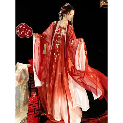 原创汉服女唐制大袖衫齐胸诃子裙