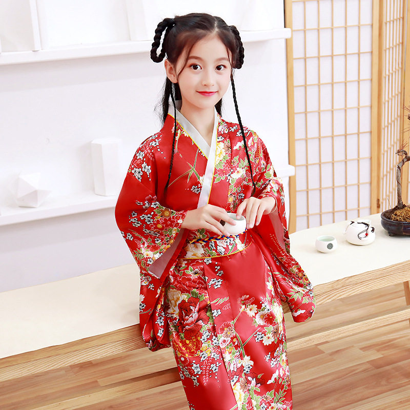 春夏新款儿童和服日式浴袍女孩