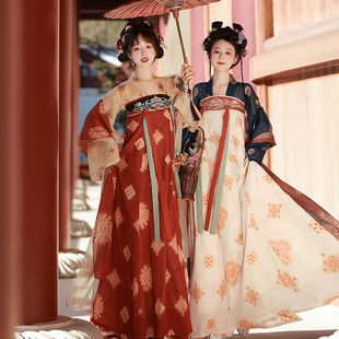 原创正品唐制汉服女2026新款夏季复原风齐胸破裙日常仙气唐朝古装