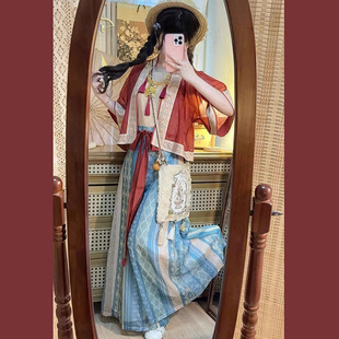 貉袖 改良日常可穿套装 对襟宋制短衫 子夏季 短裤 原创汉服女2026新款