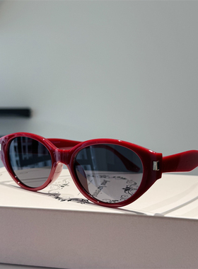 安可拉猫眼红色可配近视防紫外墨