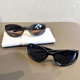 Jennie同款发箍墨镜复古时尚街拍超酷男女UV400骑行高级感太阳镜