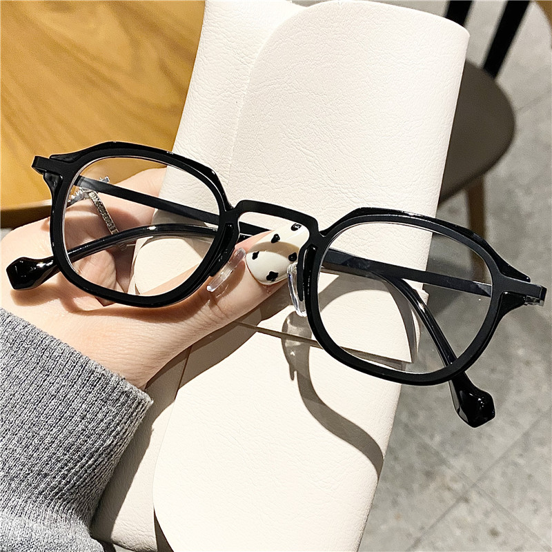 网红同款小众街拍潮眼镜框复古日系拍照凹造型经典超轻小镜框时尚