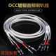 前后级音箱 胆机功放 荷兰单晶银5NOCC发烧音箱喇叭线 HIFI音响线