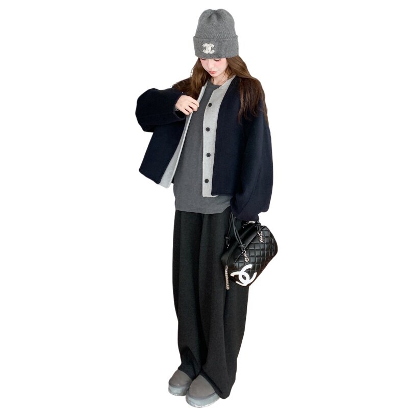新品双面羊绒外套D2577P255K378,女装毛呢外套,2C172
