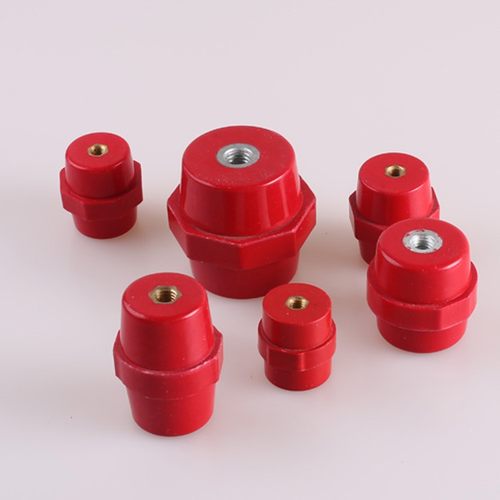 海坦SM35铜高强度纺锤型配电箱绝缘子低压座铜螺丝绝缘支柱M8M6