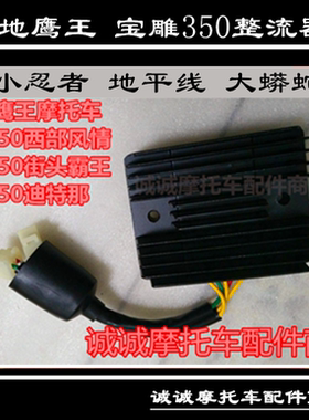 大地鹰王宝雕DD350E-6C 250E-9AC小忍者摩托车电瓶整流充电稳压器