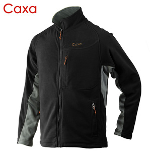 CAXA男冬季 卫衣加厚保暖摇粒绒冲锋衣内胆钓鱼服运动服 抓绒衣长袖