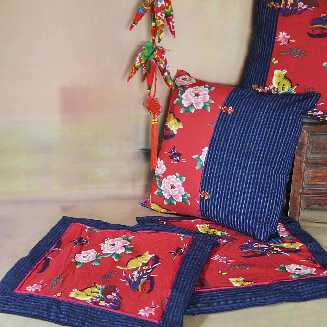 Danfeng Original classical Cotton thickening Cotton cloth Hand-woven Patchwork Pillows Cushion cover Seat cushion Seat cushion suitin the Home Fabric , Pillow/Pillow  category - from Buy2taobao.com to provide professional Taobao agent buy service
