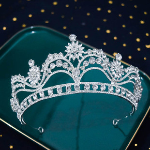奢华新娘2020新款 结婚头饰闪钻大气王冠结婚纱礼服配饰品 皇冠韩式
