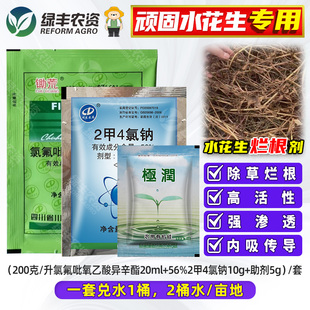 水花生克星除草烂根剂水花生净空心莲专用强力除草除草剂正品套装