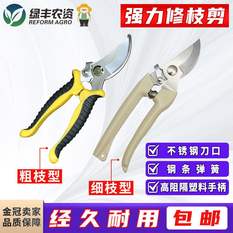 花卉园艺剪刀果树园林修枝剪家用工具手柄果枝月季花园草坪剪枝剪