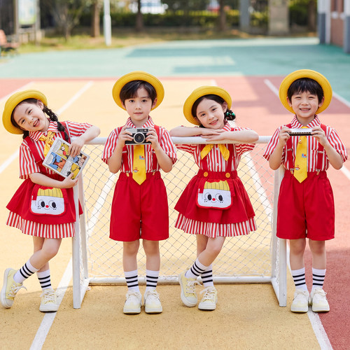 男女童校服套装2026夏季幼儿园服
