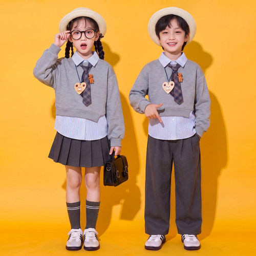 儿童开幕式啦啦队演出表演服套装