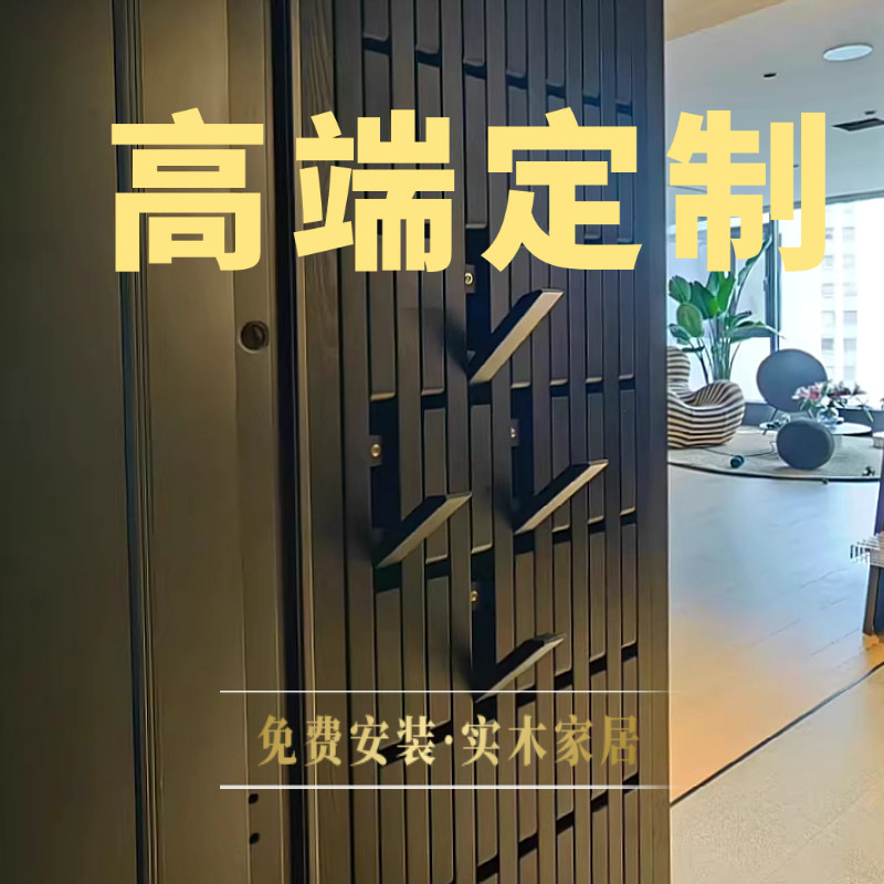 轻奢定制钢琴键挂衣衣架实木简约图片