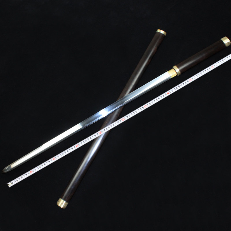 古剑轩-羽毛纹花纹钢 锗刃唐剑 未开刃的工艺刀剑 刀 兵器