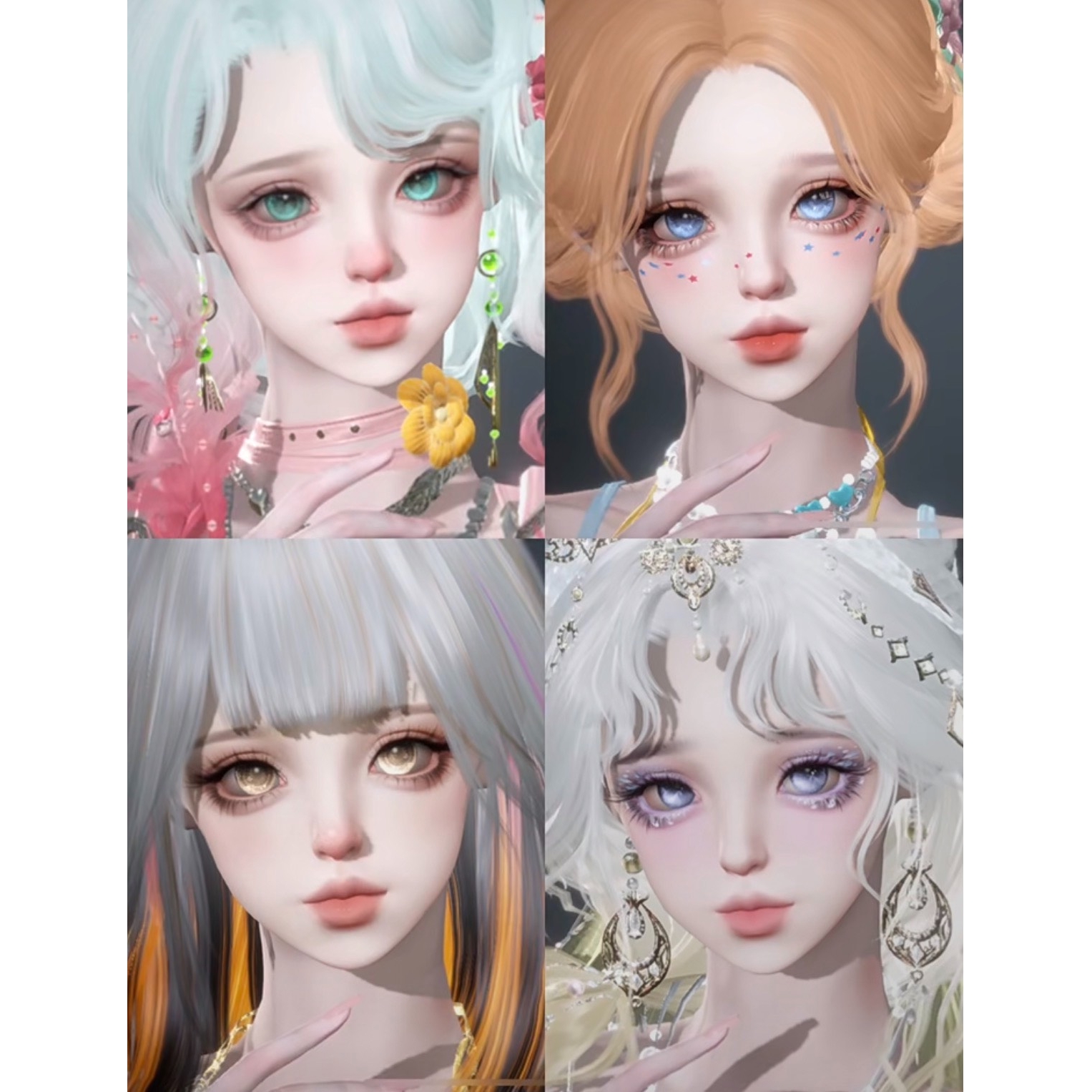 发4 春夏秋冬 周五 逆水寒手游捏脸女通用