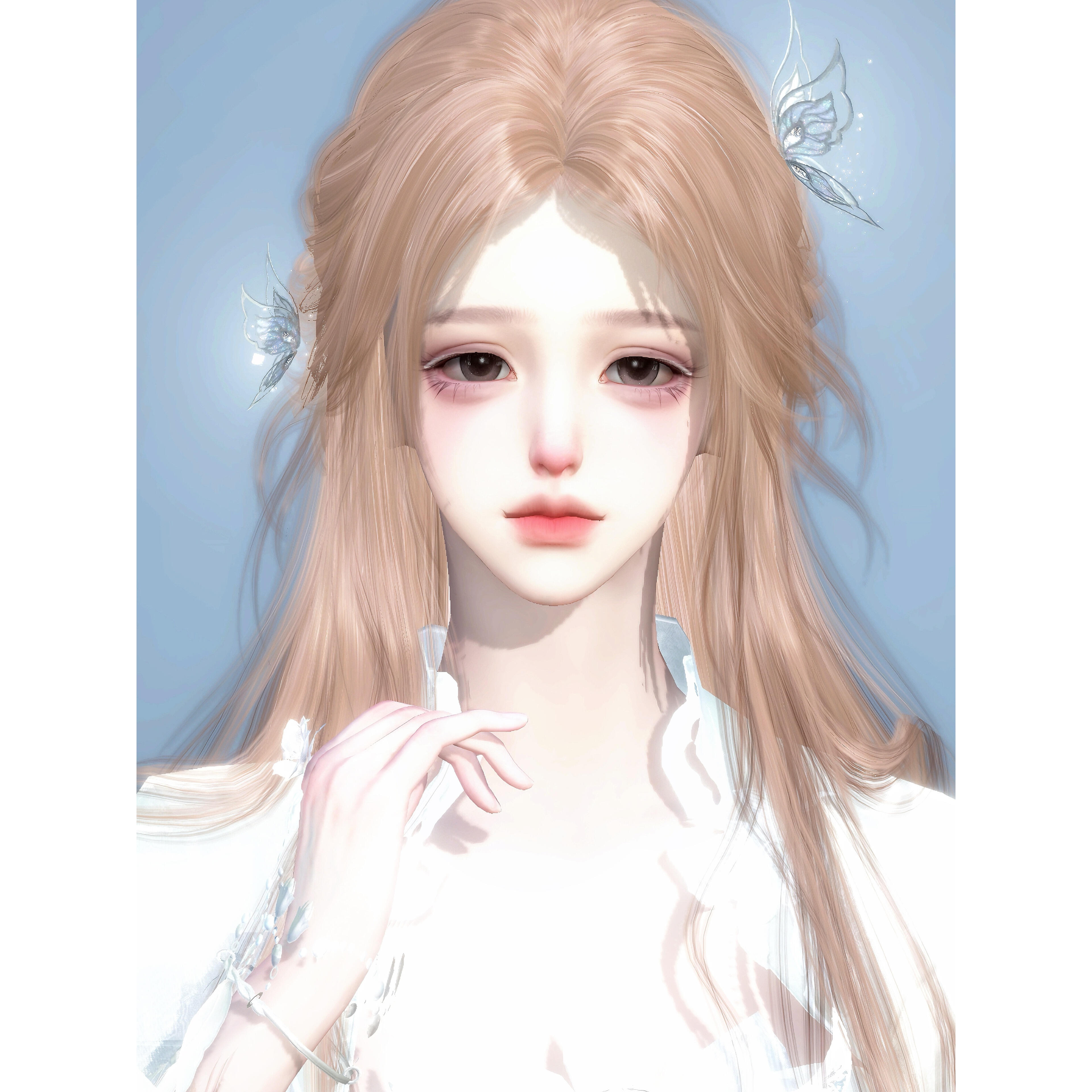 发3 期许 凋零 紫瞳御姐 十月雪 逆水寒手游捏脸女通用