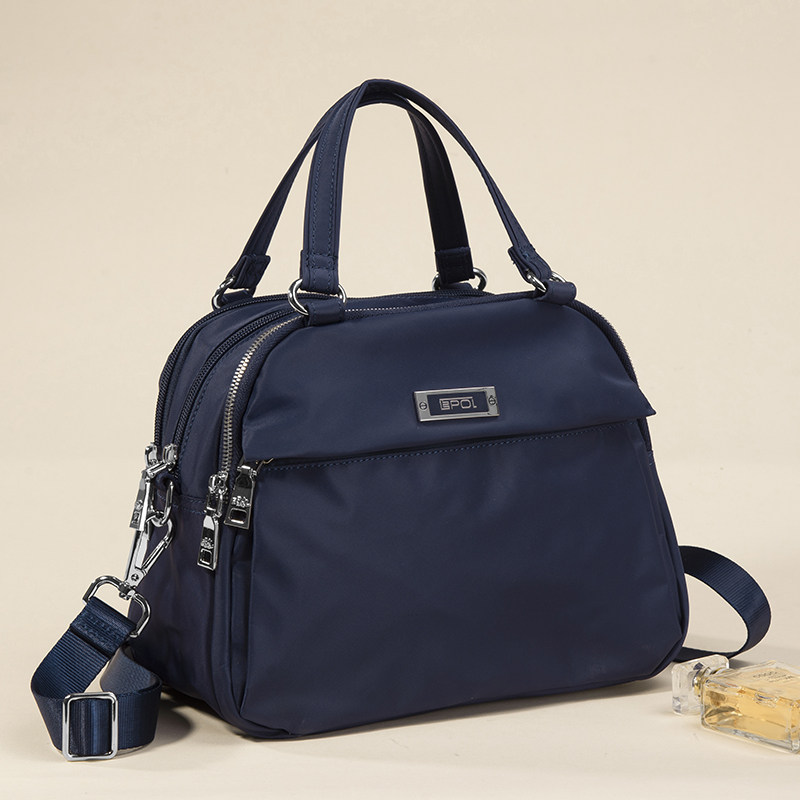 EPOL伊保牛津布高级感贝壳包单肩斜挎包女士手提包通勤帆布小包包