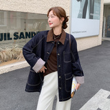 【】25秋冬复古夹棉牛仔外套2C055-5097-P185控268，女装短外套，2C055