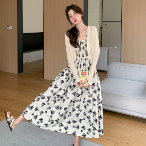 【大货】26春夏吊带连衣裙＋披肩套装2C055-3316-P135控198图片