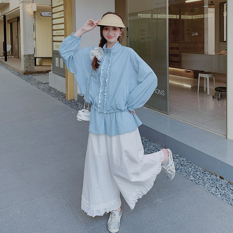 【现货】25春夏蕾丝花边防晒外套2C055-5053-P135控198,女装短外套,2C055