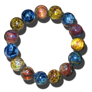 彼得石手链手串淅川料子彩色彼得石手串配珠男女款礼物