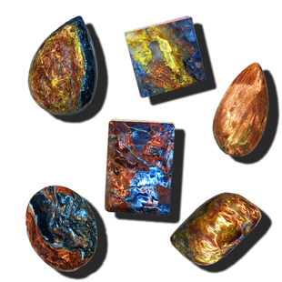 国产料彼得石精品火彩小吊坠水滴戒面黄色镶嵌小蛋面裸石火彩猫眼