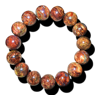 Pietersite彼得石手链河南淅川料手串红火彩星球地球纹一物一图