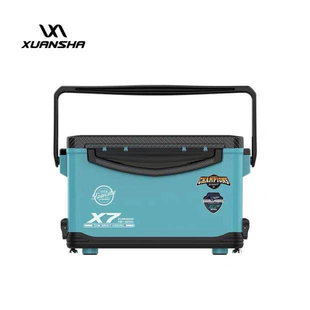 2021新款炫鲨X7-3200钓箱钓鱼箱多功能全套台钓箱可坐带升降超轻