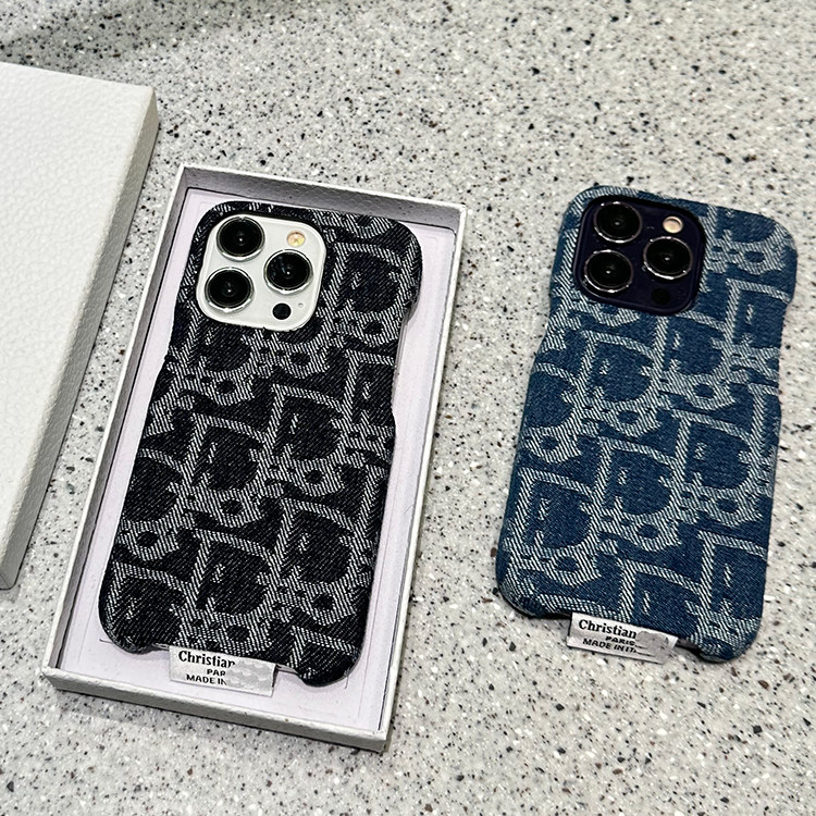 牛仔布苹果15手机壳13promax潮牌D家14plus男女情侣新款半包硬壳iPhone12复古新款适用11网红高级感大