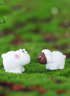可爱小动物摆件情侣绵羊桌面摆件