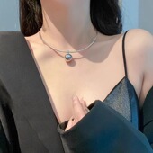 Dani Glam 小众设计感银圈项链轻奢高级感颈圈 设计师 法国