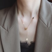 设计师 Glam Dani 法国 新款 不掉色配饰女轻奢小蛮腰锁骨链女