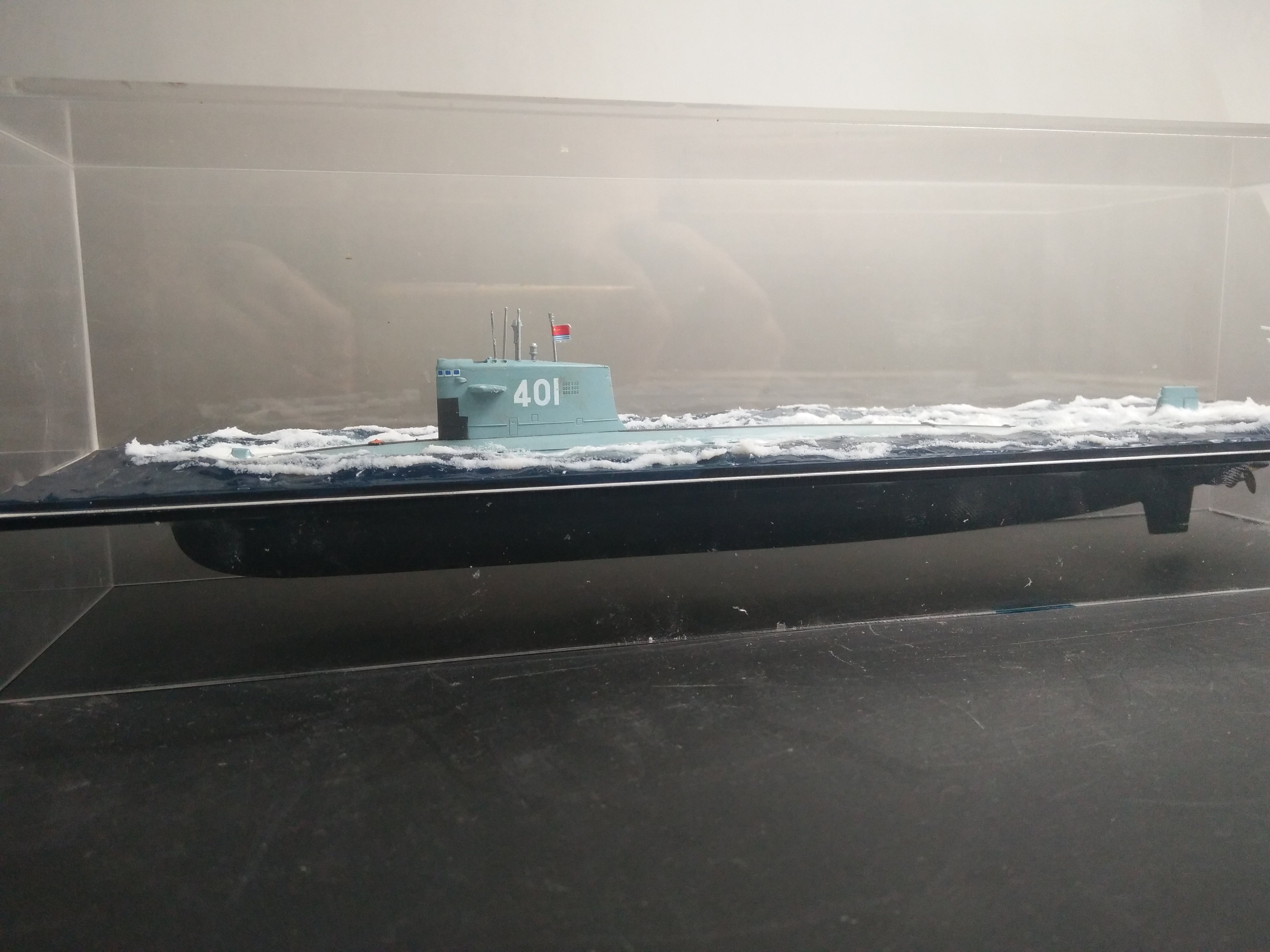 中国海军091攻击核潜艇汉级攻击核潜艇1/350潜艇水景代工