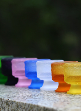 古法琉璃招财进宝烛台供佛佛具