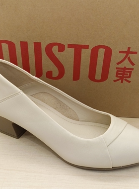 大东通勤鞋女2025春季新款优雅爆款粗跟配裙子爆款黑色单鞋C1013A