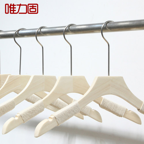 服装店衣架裤夹原木色架子夹