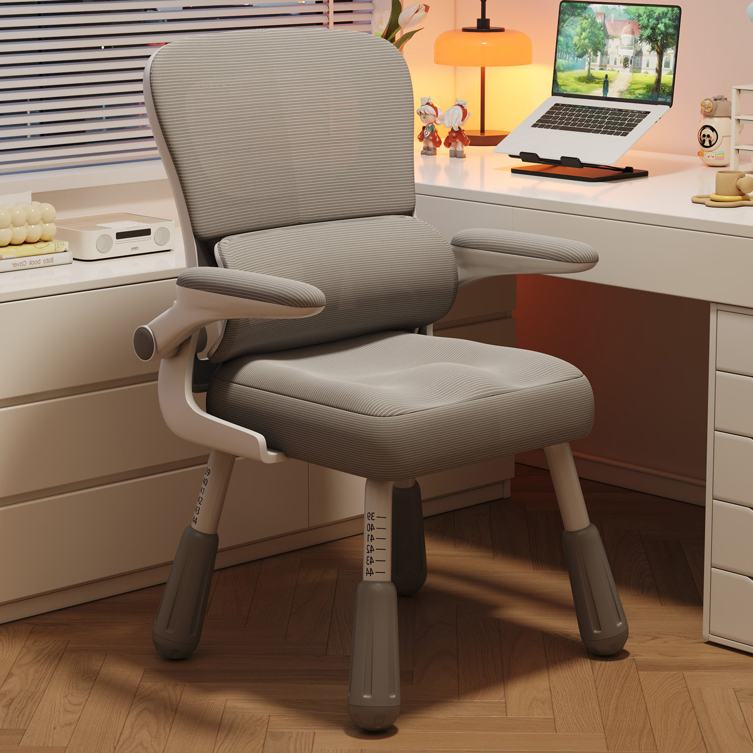 电脑椅办公室家用学习椅子舒服久坐护腰靠背升降旋转人体工学座椅