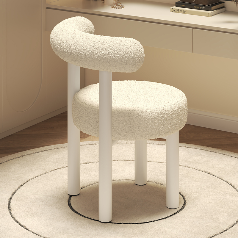 化妆凳化妆椅女生卧室化妆台椅子简约餐椅轻奢高级感公主椅美甲椅