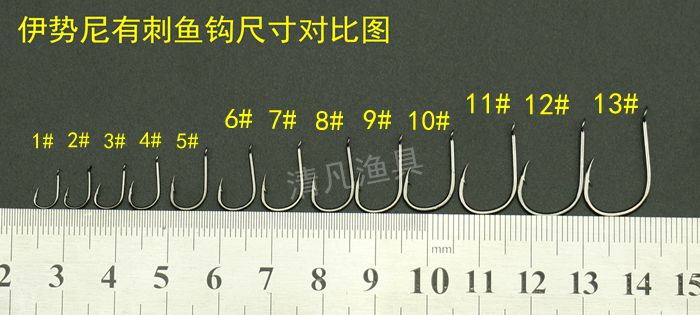 【包邮】200枚鱼钩套装 伊势尼伊豆金袖新关东有倒刺无倒刺 配件