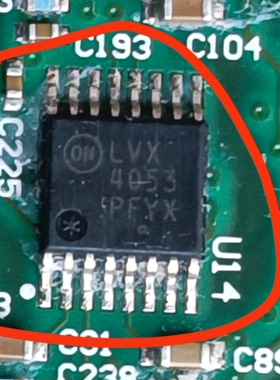 丝印LVX4053 封装TSSOP-16 芯片IC 全新原装可直拍