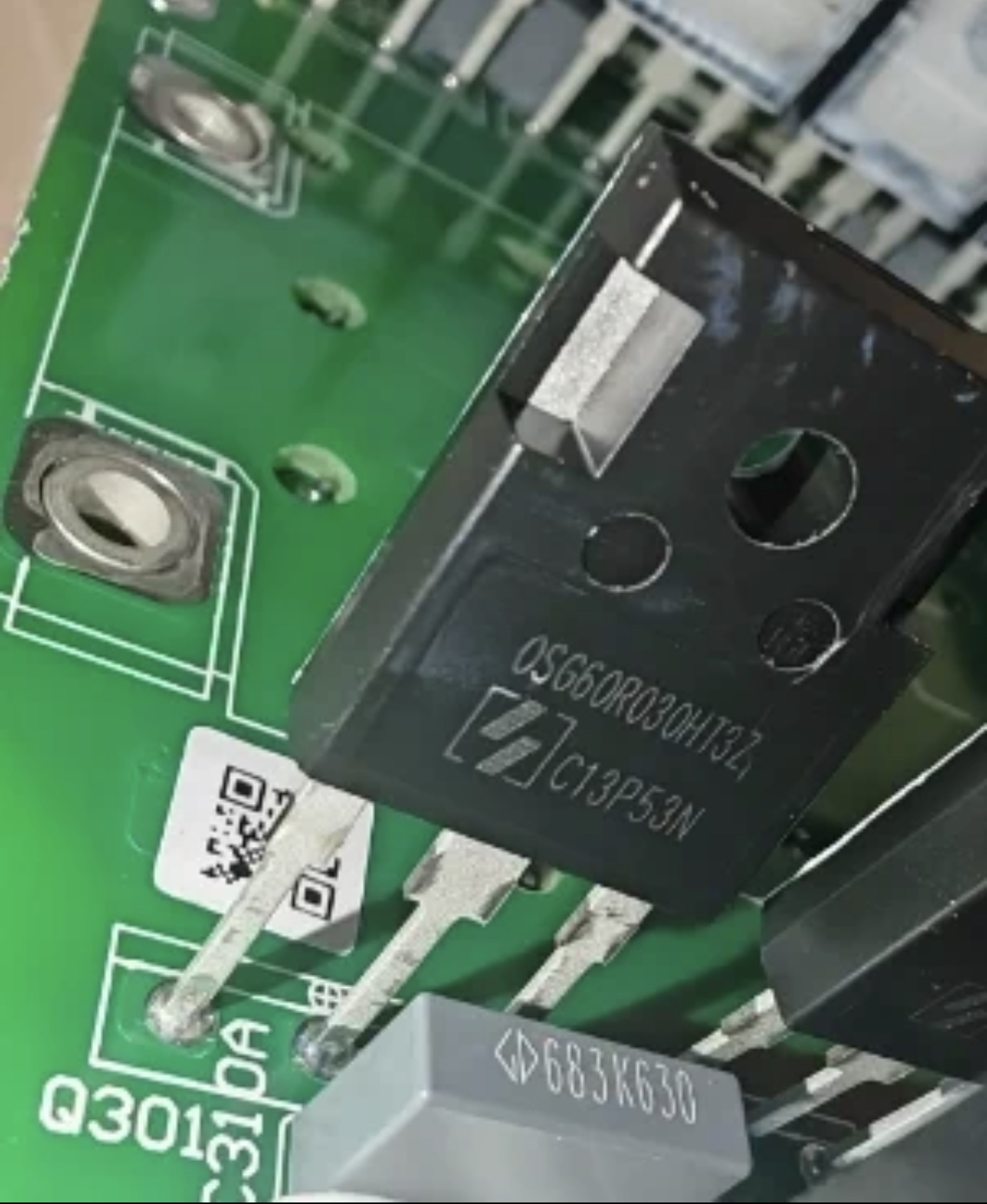 OSG60R030HT3Z OSG60R030HZ 威马新能源充电场效应三极管拆机测试