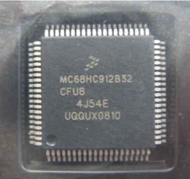 MC68HC912B32CFUE8 4J54E 汽车电脑板CPU 80脚位 全新原装